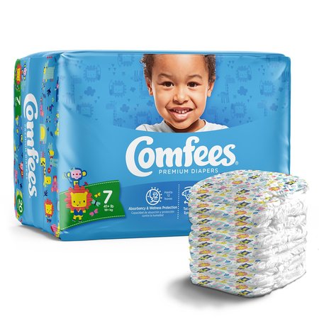Comfees Baby Diaper Size 7, Over 41 lbs. , PK 20 CMF-7